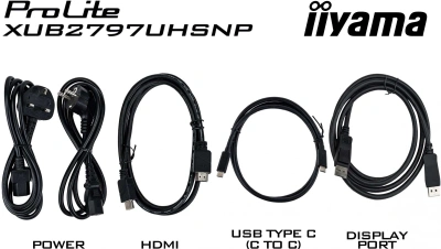 Монитор Iiyama 27" ProLite XUB2797UHSNP-B1 черный IPS LED 16:9 HDMI M/M матовая HAS Piv 1300:1 350cd 178гр/178гр 3840x2160 60Hz DP 4K USB 6.1кг