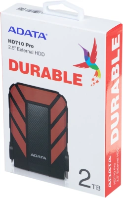 Жесткий диск A-Data USB3.0 2TB AHD710P-2TU31-CRD HD710Pro DashDrive Durable 2.5" красный