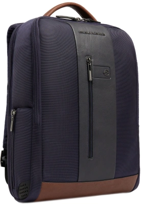 Рюкзак мужской Piquadro Brief2 CA4818BR2/BLUCU темно-синий/коричневый нейлон/натур.кожа