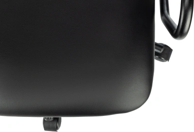 Кресло Бюрократ CH Balance-Low PU черный экокожа низк.спин. крестов. металл