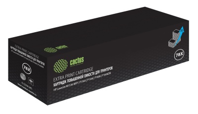 Картридж лазерный Cactus CS-CE278X-MPS CE278X черный (3000стр.) для HP LJ P1566/P1606w с чипом