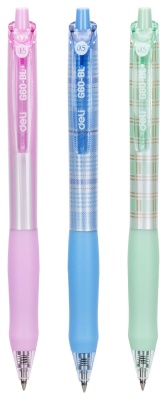 Ручка гелев. Deli EG60-BL ассорти d=0.5мм син. черн.