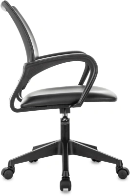 Кресло Бюрократ CH-695NLT черный экокожа крестов. пластик