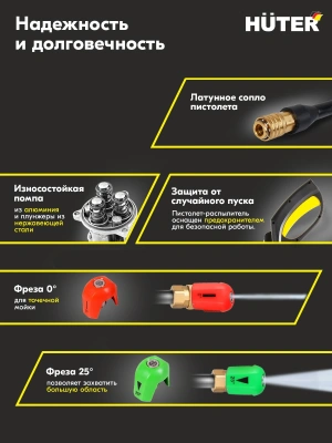 Минимойка Huter M135-HP 1650Вт (70/8/13)
