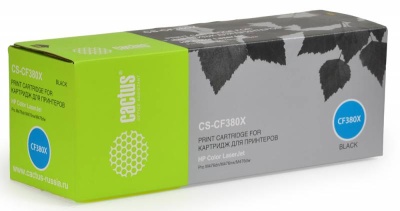 Картридж лазерный Cactus CS-CF380X CF380X черный (4400стр.) для HP LJ Pro M476dn/M476nw/M476dw