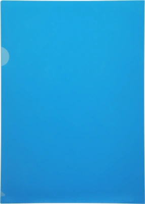 Папка-уголок Бюрократ -E310/1BLU A4 пластик 0.18мм синий