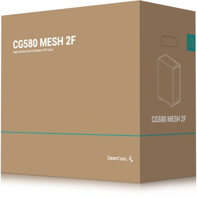 Корпус Deepcool CG580 MESH 2F черный без БП ATX 10x120mm 3x140mm 2xUSB3.0 audio bott PSU