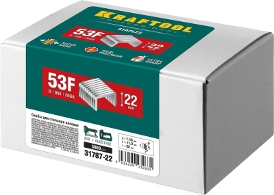 Скобы для степлера Kraftool 31787-22