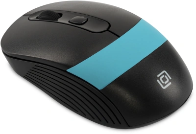 Мышь Оклик 310MW черный/синий оптическая 3200dpi беспров. USB для ноутбука 4but (1869090)