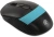 Мышь Оклик 310MW черный/синий оптическая 3200dpi беспров. USB для ноутбука 4but (1869090)