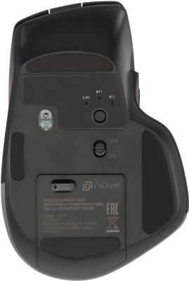 Мышь Оклик 503MW черный оптическая 2400dpi silent беспров. BT/Radio USB для ноутбука 6but (1885274)