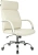 Кресло руководителя Бюрократ T-8010SL слоновая кость экокожа крестов. металл хром
