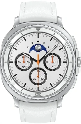 Смарт-часы Samsung Galaxy Watch 8 Classic 46мм 1.3" Super AMOLED корп.серебристый рем.белый (SM-L500NZWAMEA)