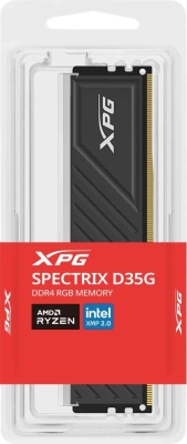 Память DDR4 16GB 3200MHz A-Data AX4U320016G16A-SBKD35G XPG Spectrix D35G RGB RTL Gaming PC4-25600 CL16 DIMM UDIMM 288-pin 1.35В dual rank с радиатором Ret