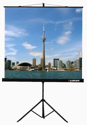 Экран на треноге Lumien 180x180см Eco View LEV-100102 1:1 напольный рулонный