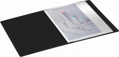 Папка с 60 прозр.вклад. Silwerhof SE-V60BLK A4 пластик 0.7мм черный